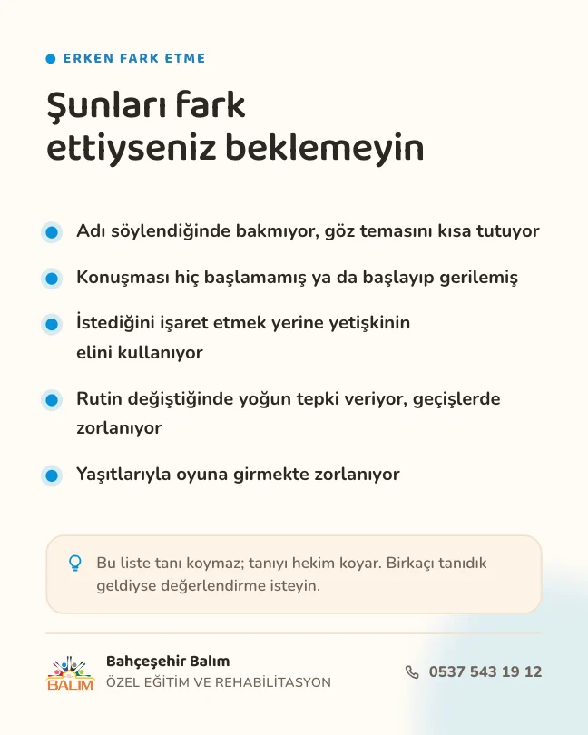 Otizm · fark ettiyseniz — gönderi tasarımı