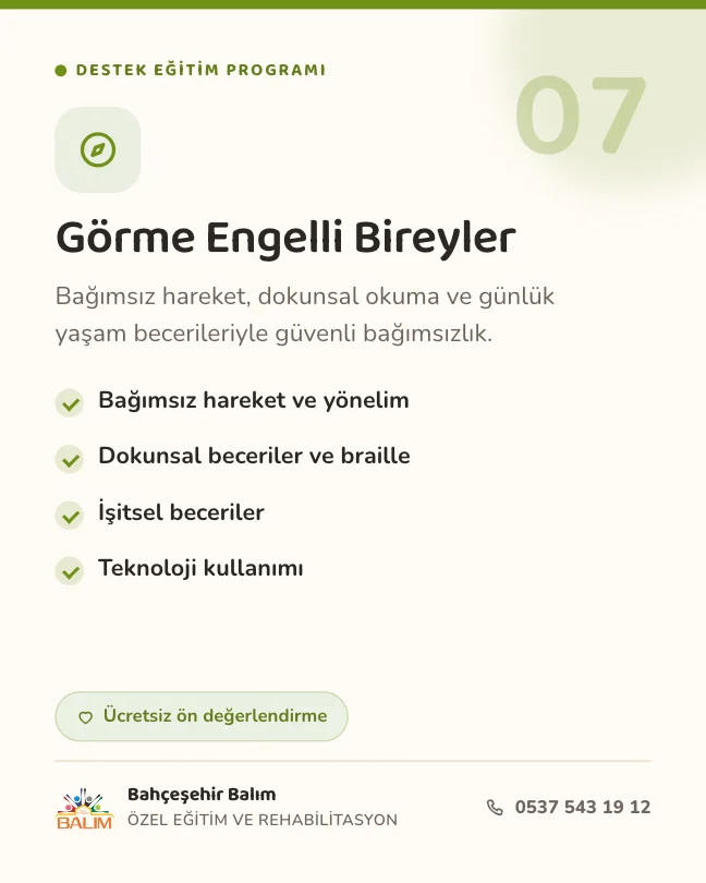 Görme Engelli Bireyler — gönderi tasarımı