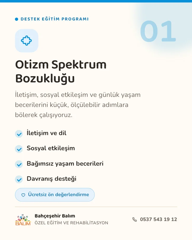 Otizm Spektrum Bozukluğu — gönderi tasarımı